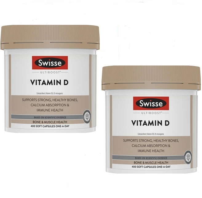 스위스 울티부스트 비타민 D 소프트 캡슐, 400개입, 2개, 400정 - 쿠팡