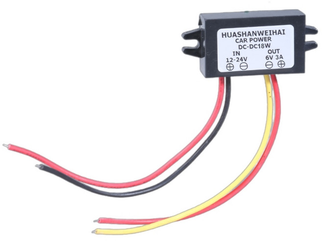 벅 컨버터 12V 24V ~ 6V 3A 2A 1A 스텝 다운 24V-6V 벅 트럭 자동차 전력 공급 전압 조정기, 1개