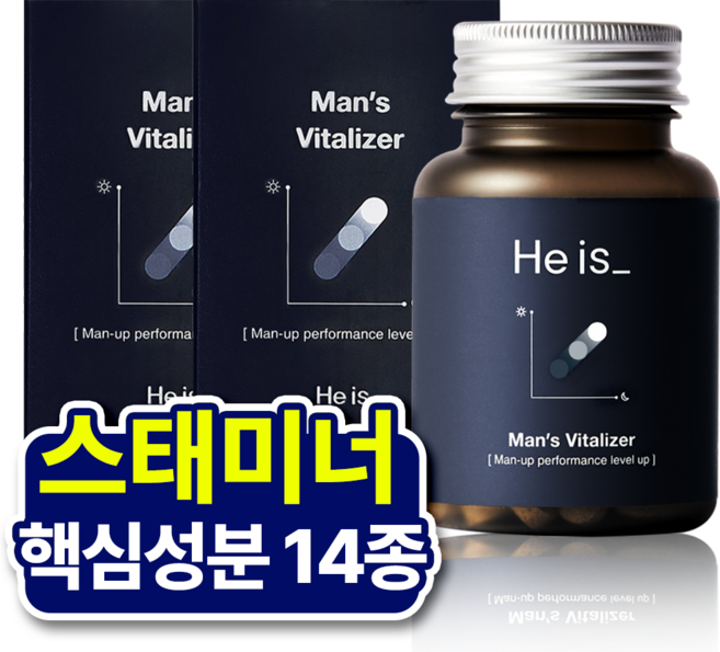 히이즈 맨즈 바이탈라이저 남성활력&스태미너 14종 아연, 60정, 2개