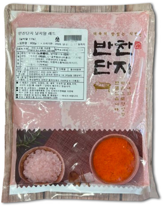 반찬단지 날치알 레드 800g, 골드, 1개