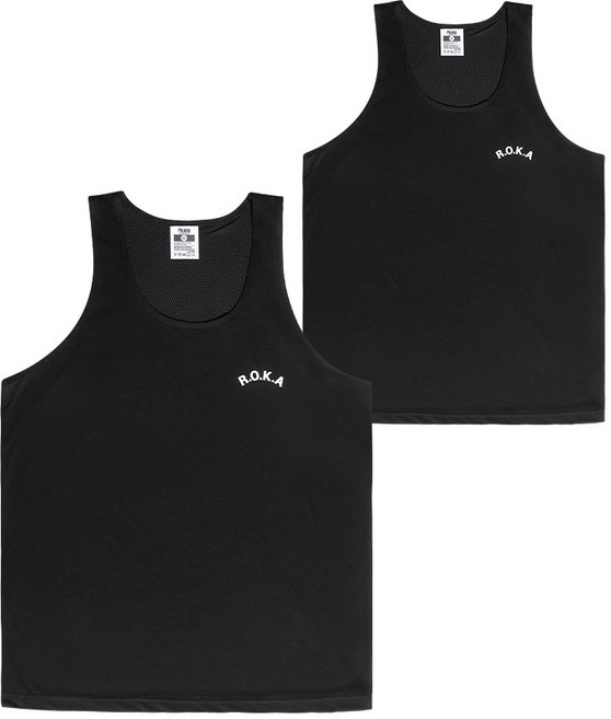 [2P] 국산 쿨론 로카 나시 검정 PX 로카티 ROKA 남성나시 헬스 운동복 스포츠