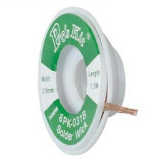 Ucommerce 그린 납 땜 흡입기 테이프 폭 2MM 길이1.5M, 1개, CS-T8365