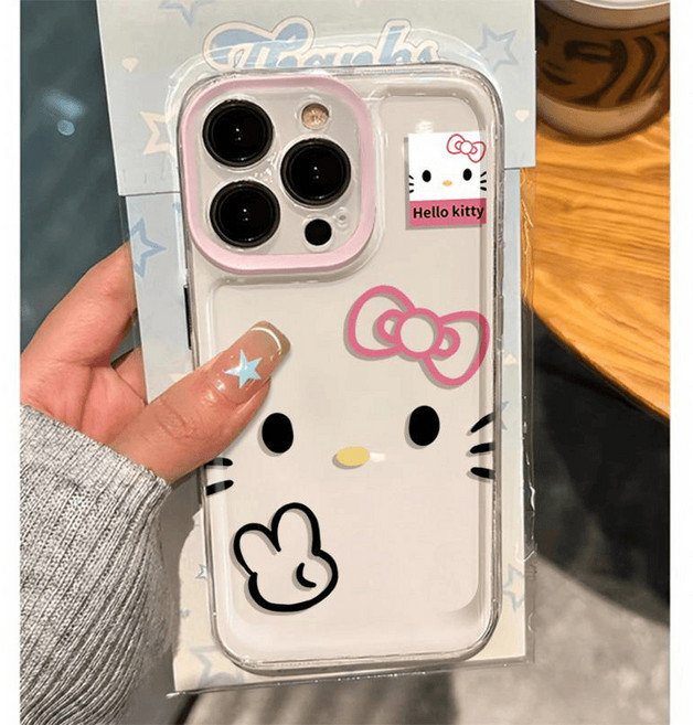 아이폰 17 16 15 프로 프로맥스 투명 낙상 방지 핸드폰케이스 해피캣