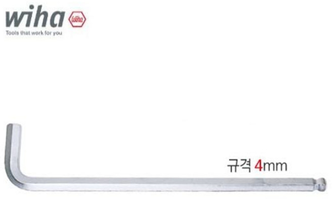 이하 L 볼렌치 369 규격4mm 전장138mm 엘렌치 렌치 볼 세트 스패너 육각 별 엘 dew+85764jN