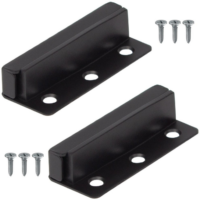 무드체인지 강화도어스토퍼 유리문 상부도어 철문 튼튼, 검정, 2개