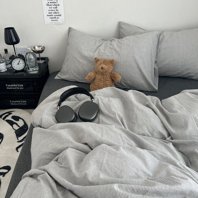 헤디야 40수 순면 미니멈라인 이불커버 세트