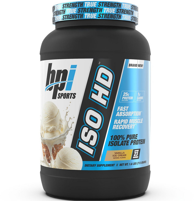 Bpi ISO HD 分離乳清蛋白 香草冰淇淋, 1個, 713g
