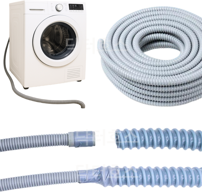 닥터호스 엘지 LG 건조기 배수 호스 연결 연장 RH16VTS 호환 호수 1미터, C44 건조기 배수호스 1미터, 미보증