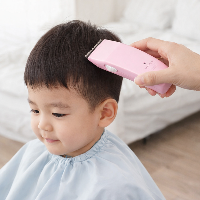 튜아 안전한 어린이 전기 이발기 바리깡 잔털정리, VG-202N(핑크)