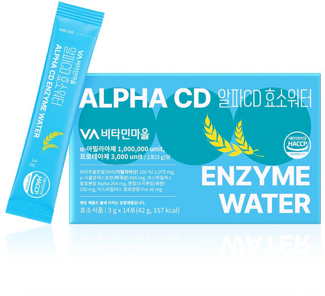 비타민마을 알파CD 효소워터 보리차맛, 1개, 14회분