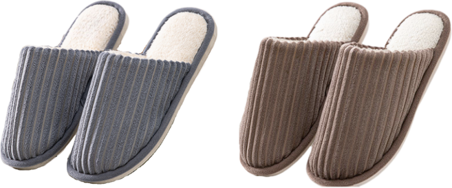 1+1 플라카 여성 포근한 털 실내화