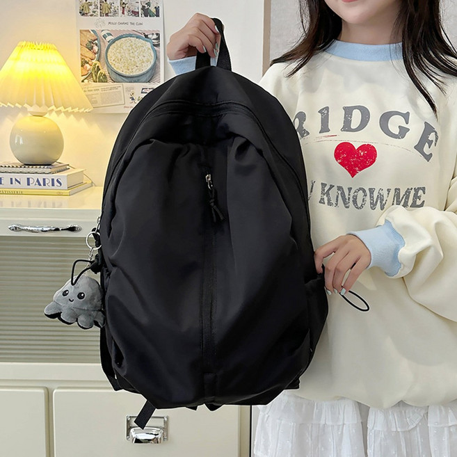 나일론 방수 대용량 남녀공용 학생 백팩