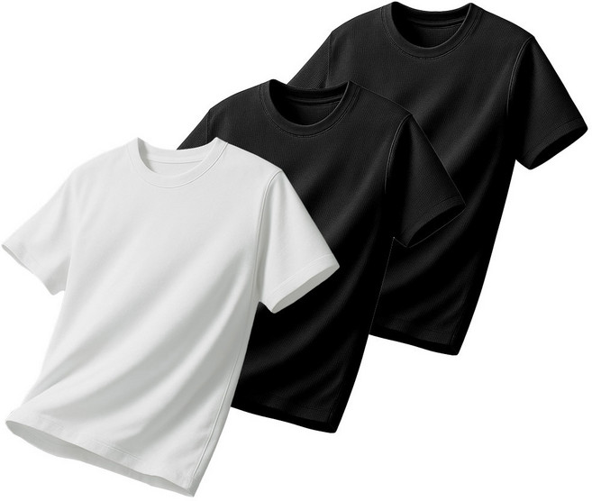 기능성반팔 쿨티셔츠 3P 남녀공용 여름 운동 헬스 반팔 티셔츠