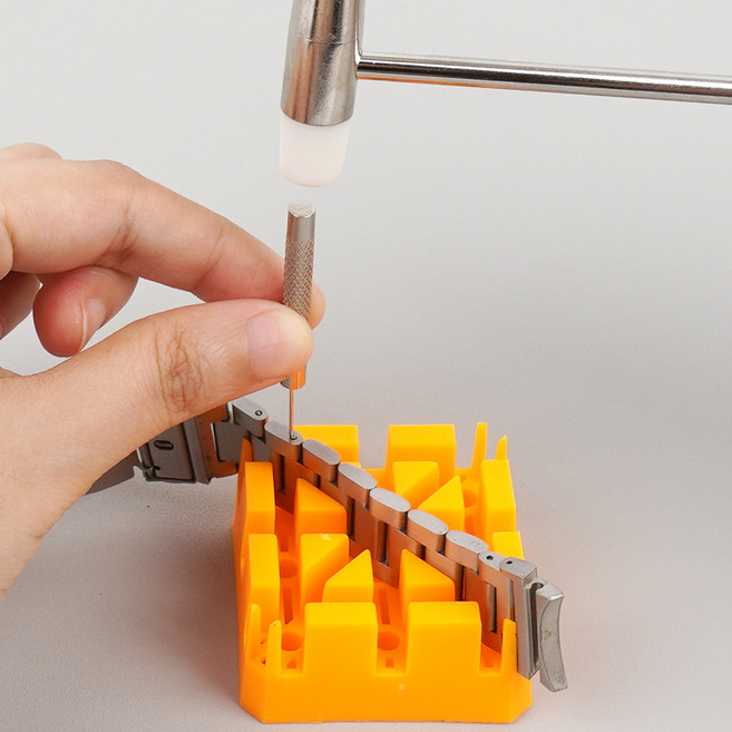 비브랜드 시계줄 조절기 메탈 망치형 밴드 핀 제거 교체 공구 손목 스트랩 사이즈 조절 세트