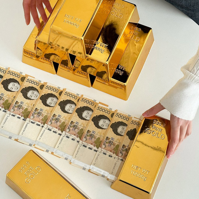 이이공브이샵 서프라이즈 금괴 코인뱅크 골드바 세뱃돈 부모님 용돈박스