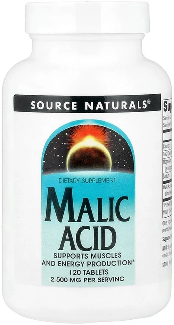 소스내추럴스 말산 2500mg 120정, 1개 - 쿠팡