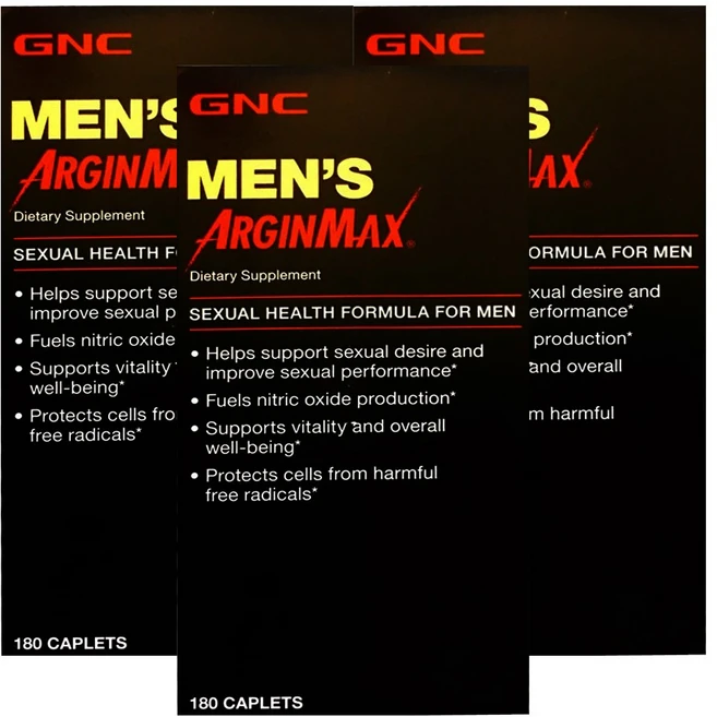GNC 3병 아르긴맥스 Mens Argin 180정, 3개 - 쿠팡