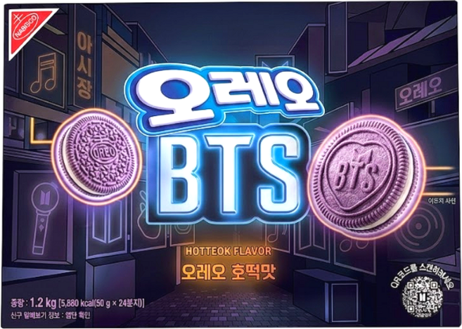 BTS 흑설탕 호떡맛 오레오 스페셜 디자인 랜덤, 2개, 1.2kg