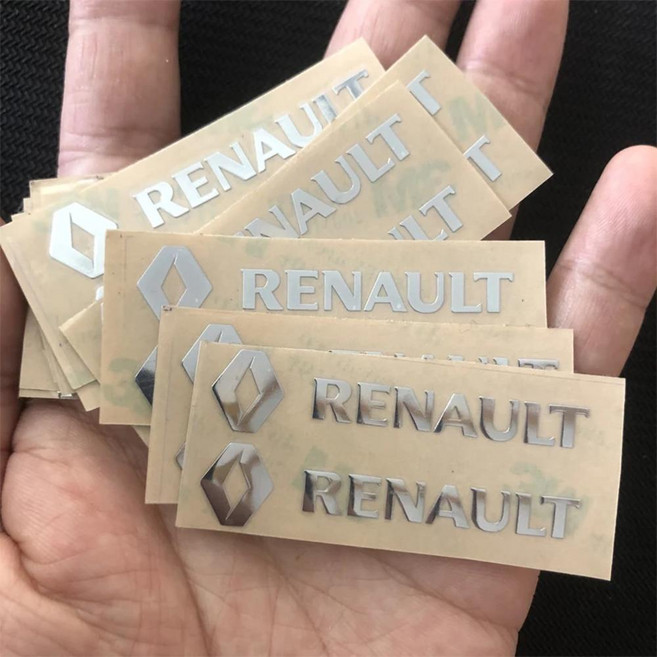 클리오 메간 캡쳐 트래픽 트윙고 세닉 카드자 조이 캉구 더스터 마스터 캡쳐용 자동차 엠블럼 스티커, 1개, 색상: 1. Renault / 유형별: B. 5Pcs