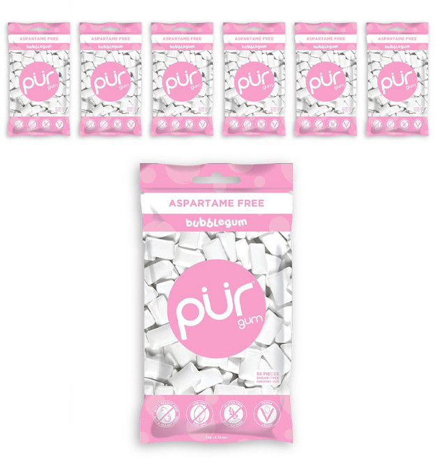 퍼검 아스파탐 프리 버블검, 77g, 7개