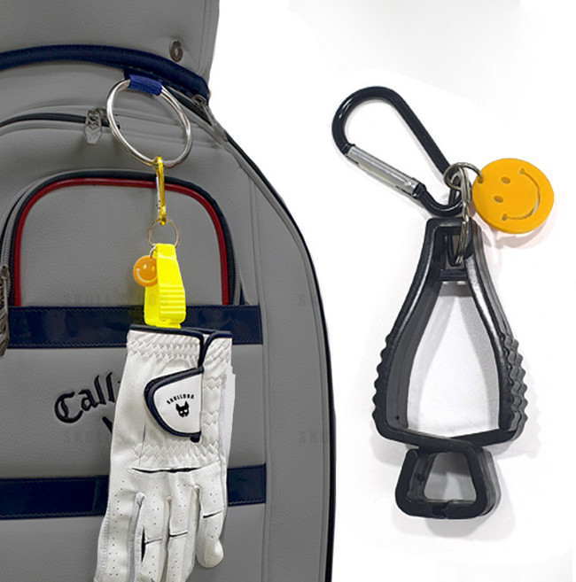 골프 장갑걸이 장갑건조기 집게 분실방지 클립, 블랙