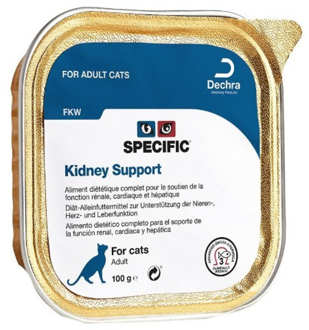 스페시픽 캣 FKW 처방식 고양이캔 습식사료 키드니 신장, 100g, 1개