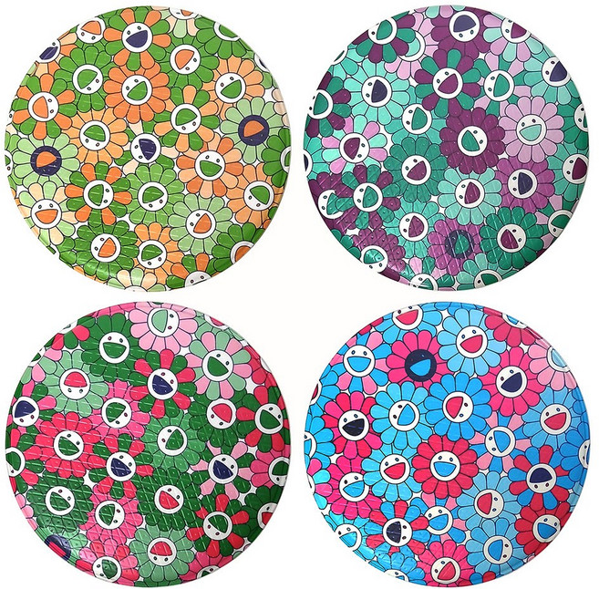 토탈하우스 PVC 스마일원형방석 원형 스마일 방석