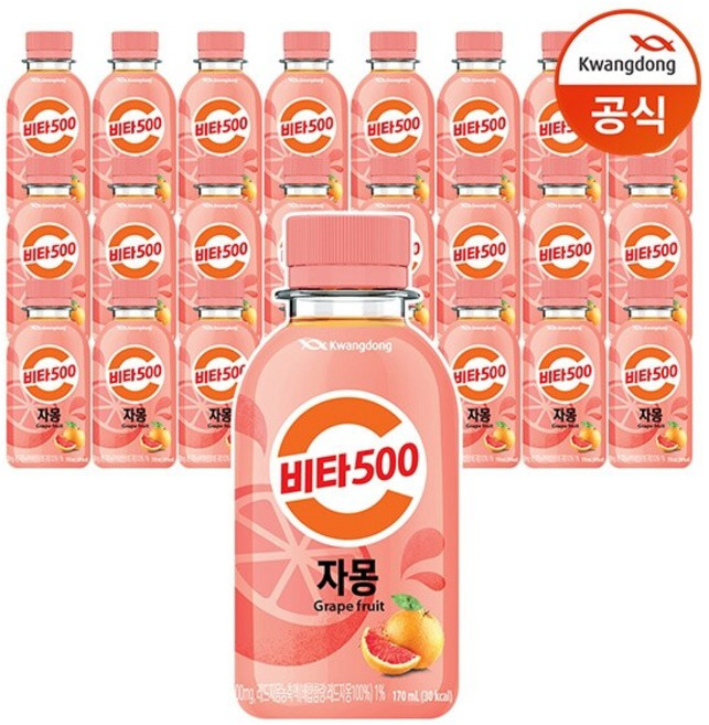 [광동직송] 비타500 자몽 170ml x24개, 24개