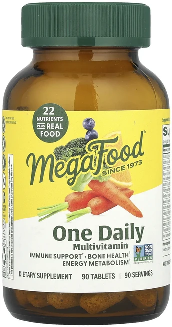 몸관리하세요 겨울입니다 MegaFood 여성용 원 데일리 종합비타민 90정 특별관리진행, 1개 - 쿠팡