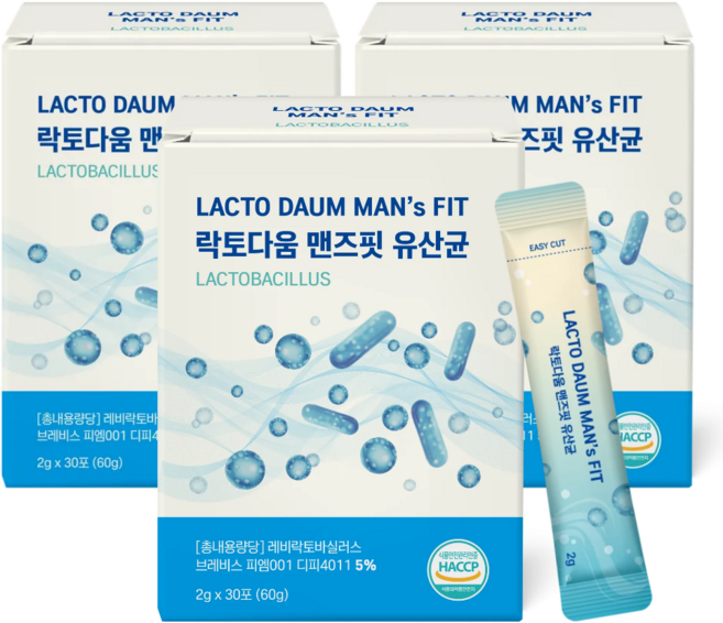 락토다움 맨즈핏 전립선 유산균, 90개, 2g