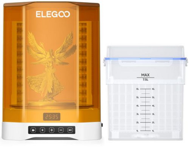 ELEGOO Mercury Plus V3.0 7.5L Mars Saturn MSLA LCDDLPSLA 3D UV 세척 경화 스테이션 대용량, Mercury Plus V3.0-XL, 1개