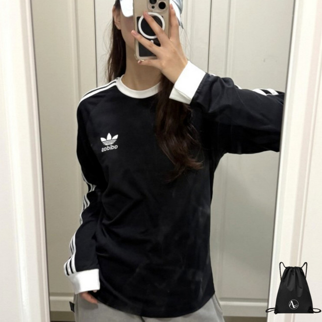 (백화점 정품) 아디다스 긴팔 티셔츠 트레포일 오리지널 삼선 스프라이트 남녀공용 긴팔티 ADSTOT (스포젠가방)