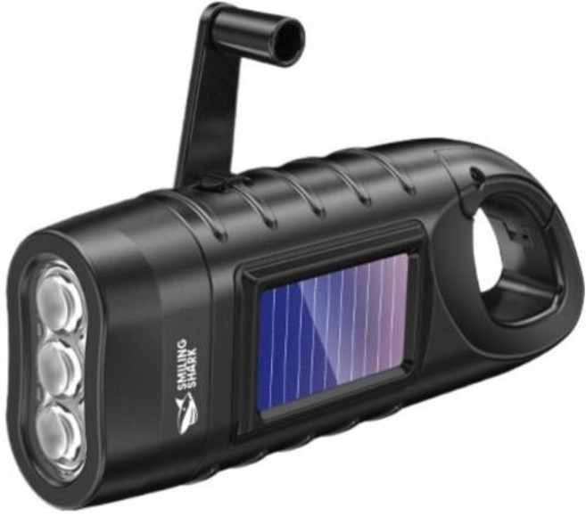 휴대용 LED 손전등 텐트 라이트 야외 캠핑 하이킹을위한 핸드 크랭크 디나모 태양 광 발전 토치 장거리 비상 랜턴, CN, 2)B, 1개