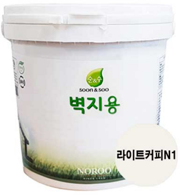 순앤수 벽지용페인트 2L 에그쉘광 친환경 벽면 곰팡이방지, 라이트커피N1, 1개