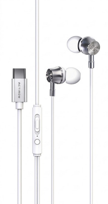 액티몬 스테레오 유선 이어폰 C타입 ( C-TYPE ), White, MON-EAR-SOUND, 화이트