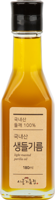 시골기름집 국내산 생들기름, 1개, 180ml