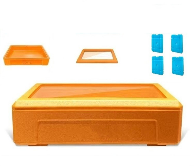 SKEN EPP保溫箱 冷藏保冰盒, 橙色, 24L