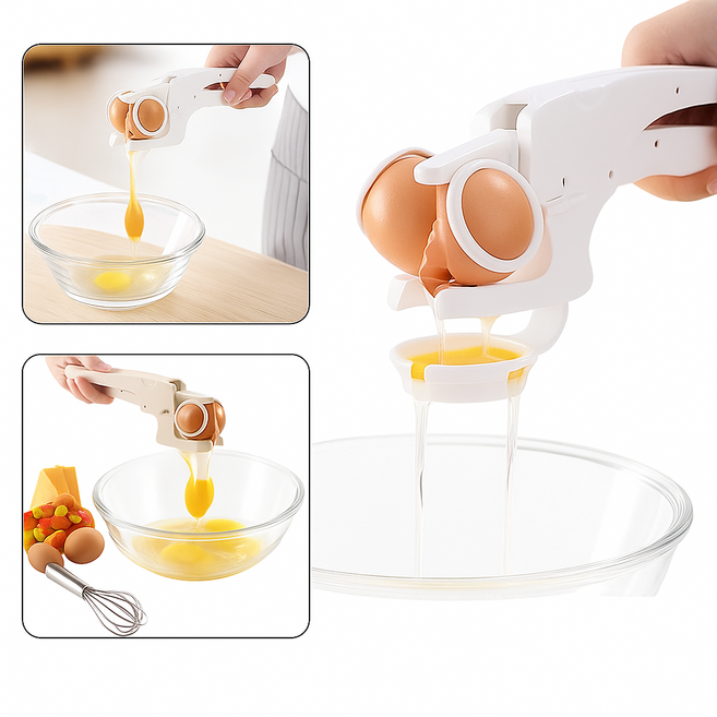 비와이 계란커터 노른자 분리기, 1개, 화이트