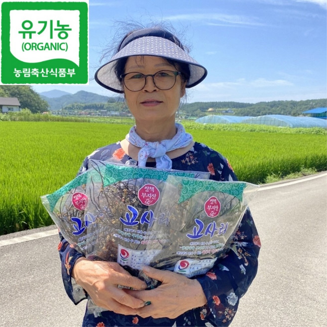 [유기농 인증받은] 국산 100% 건 고사리 300g, 1개