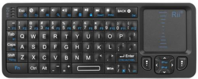 Rii K06 미니 블루투스 키보드 백라이트 2.4GHz 무선 키보드 IR 학습 터치패드 안드로이드 TV 박스 맥 노트북 윈도우, 1) English, 1) English, 접이식