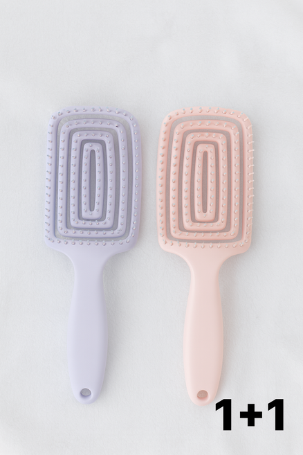 봉주마켓 두피쿨링 자극없이 시원하게 야오브러쉬스타일 핑크 + 퍼플 세트구성 1개, 마젠타 퍼플