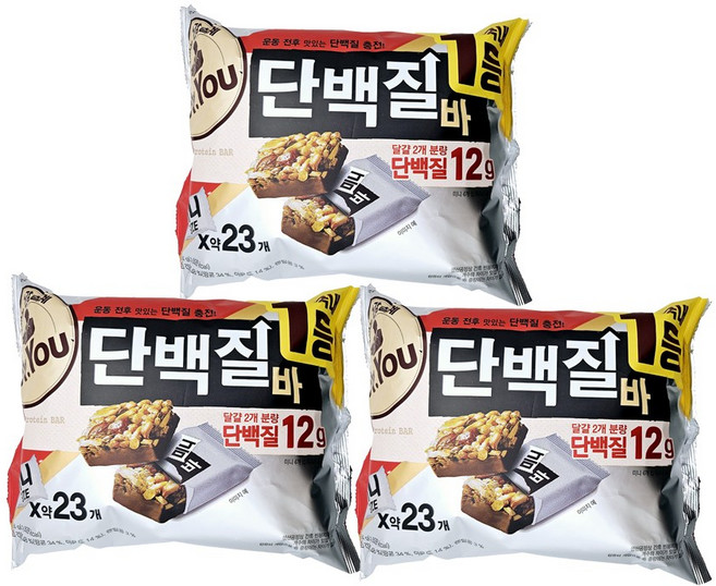 닥터유 단백질바 한입쏙, 324g, 3개