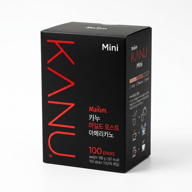 카누 마일드 로스트 아메리카노 미니 0.9g 100개입 1개, 900mg