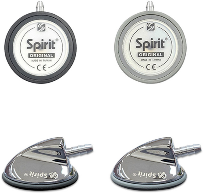 스피릿 청진기 헤드 단면 부속품, 블랙, 1개