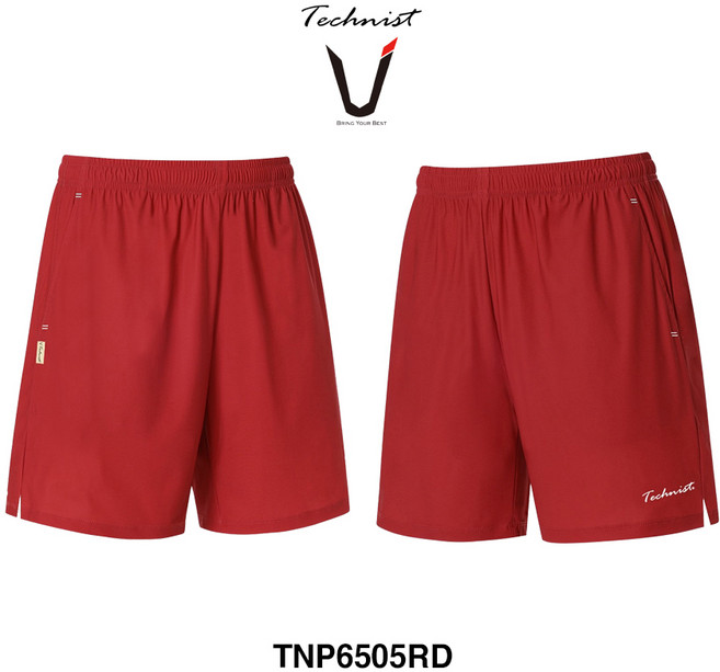 테크니스트 반바지 배드민턴 바지 여성 3부 남성 4부 팬츠 레드 TNP6505RD