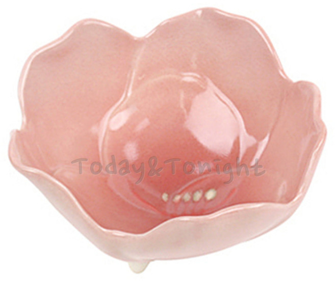 ATT 일본 수입 도자기 팬시 플로럴 깊은종지 (핑크) 간장 종지 초장기 한정식 일식집 소스 그릇 미니 반찬기 AM46342S9374, [AT]팬시028, 1개