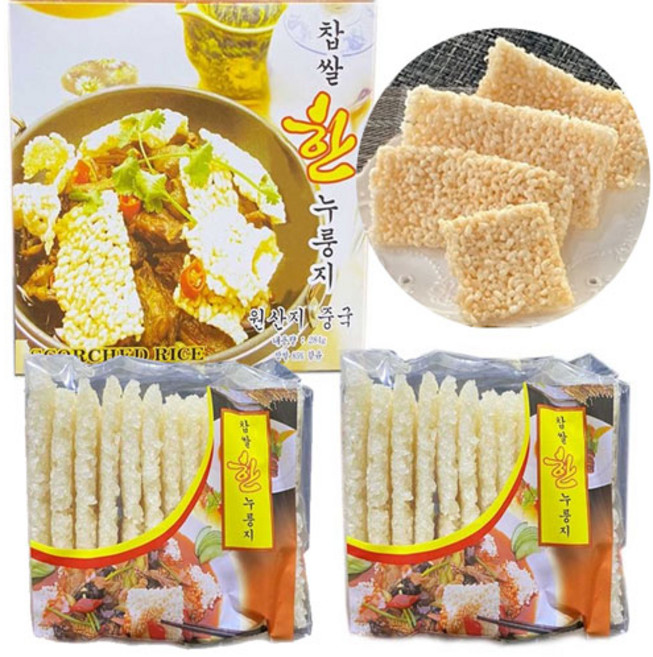 차마요 중국식품 중식 누릉지 탕용 튀김 요리용 삼선 찹쌀 누룽지 284g, 3개