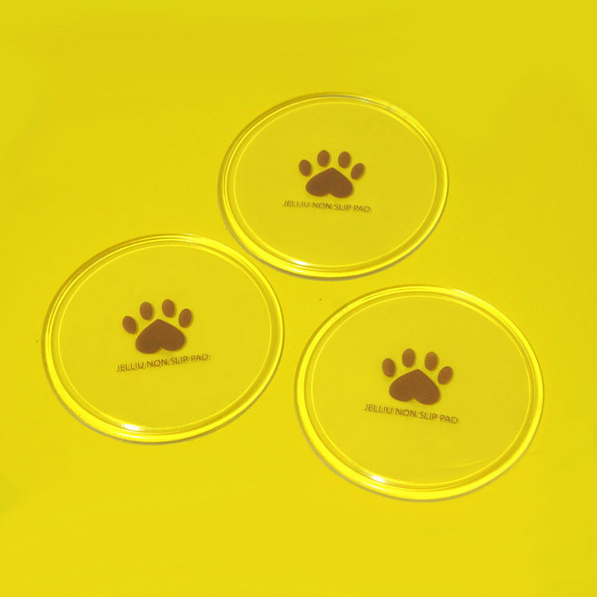젤리유 논슬립패드 8P 미끄럼방지 매트고정 밀림방지 유아 아기 놀이방매트, 투명, 8개