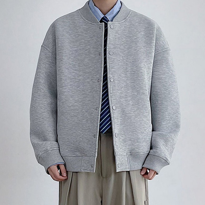 POMTOR 빅사이즈 빈티지 야구 자켓 점퍼 루즈핏 캐주얼 남자 봄 자켓