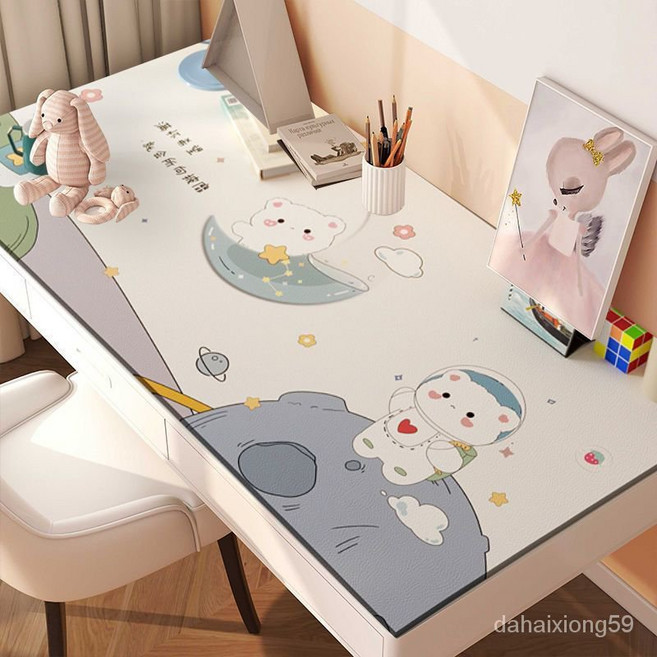데스크매트 패드 ins풍 테이블매트 캐릭터책상매트40*60/40*120/50*120/60*100cm, 곰이 여기 있습니다., 50*80cm
